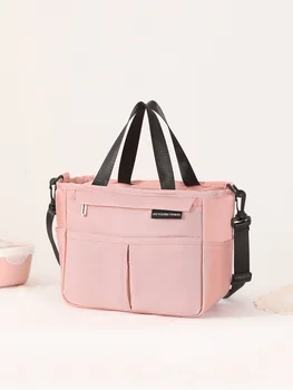 Офисная сумка для Бэнто, утолщенная алюминиевой фольгой, портативная сумка для ланча, ланч-бокс, сумка для пикника на одно плечо, сохраняющая свежесть и холод для рук.