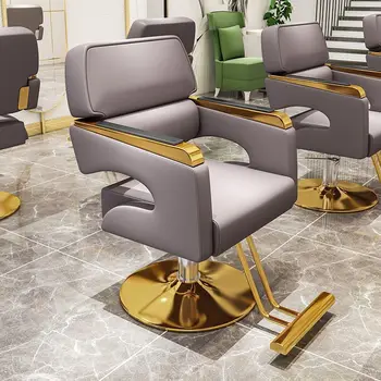 Вращающееся парикмахерское кресло Golden Aesthetic класса люкс для педикюра, парикмахерские кресла для укладки парикмахерского оборудования Silla Estetica MQ50BC