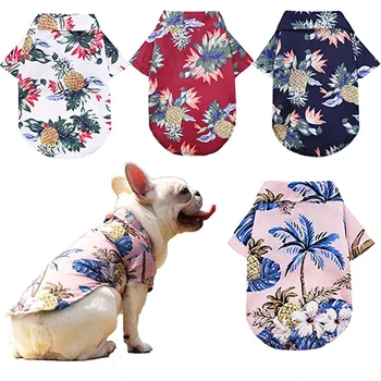 Гавайские Рубашки Для Собак, Милая Летняя Крутая Футболка Ropa Ppara Perros, Костюм Для Щенка, Одежда Для Маленьких Средних И Крупных Собак