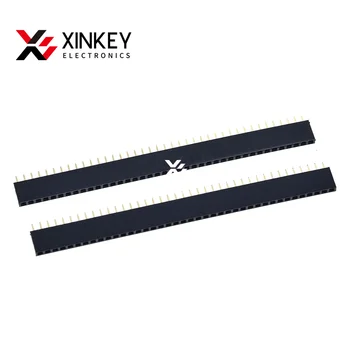 XINKEY 2,54 мм 40-контактный штекерный однорядный штыревой разъем для подключения печатной платы