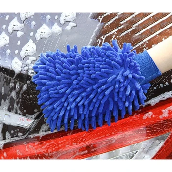 Мягкое полотенце для рук, рукавицы из синели и микрофибры, Тряпка для мытья автомобиля, тряпка для двусторонней чистки, Восковые детали, аксессуары, которые можно стирать тряпкой